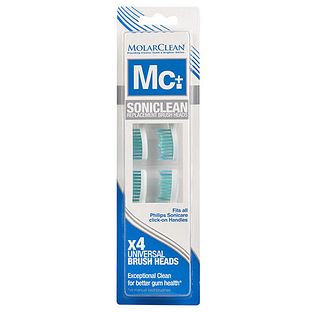 MolarClean Replacement Brush Heads Philips 4ST