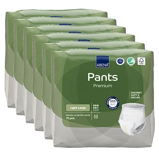 Abena Pants Light Large - Multiverpakking 6x15ST