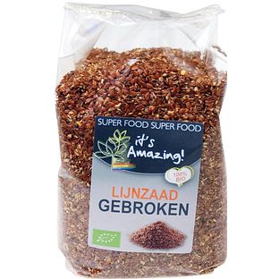Its Amazing Lijnzaad Gebroken 400GR