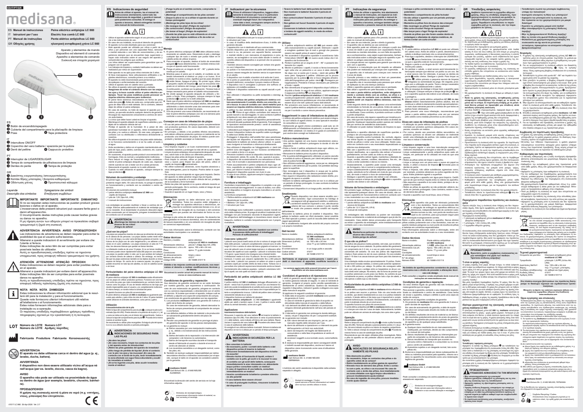 Elektrische Luizenkam LC 860 afbeelding van document #2, instructions