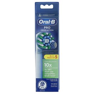 Oral-B Pro Cross Action White Opzetborstels 5ST