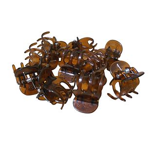 Hair Mode Mini Haarklemmen Bruin 10ST