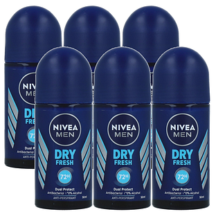 Nivea Men Dry Fresh Deodorant Roll-On Voordeelverpakking 6x50ML