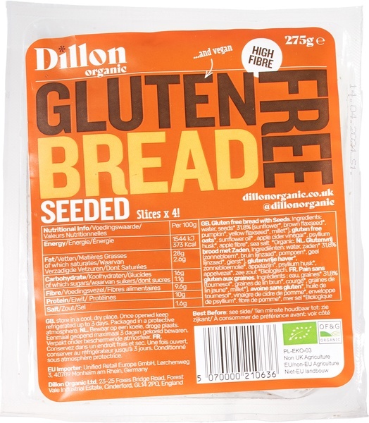 Dillon Organic Glutenvrij Zadenbrood afbeelding 1