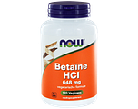 NOW Betaïne HCl 648 mg Capsules 120CP NOW Betaïne HCl 648 mg Capsules 120CP