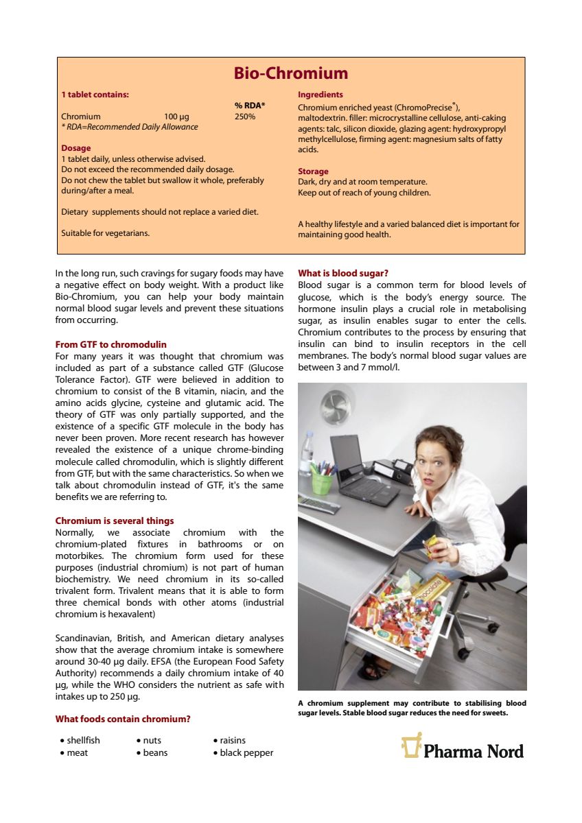 Bio-Chromium Bloedsuiker Tabletten afbeelding van document #2, info_folder