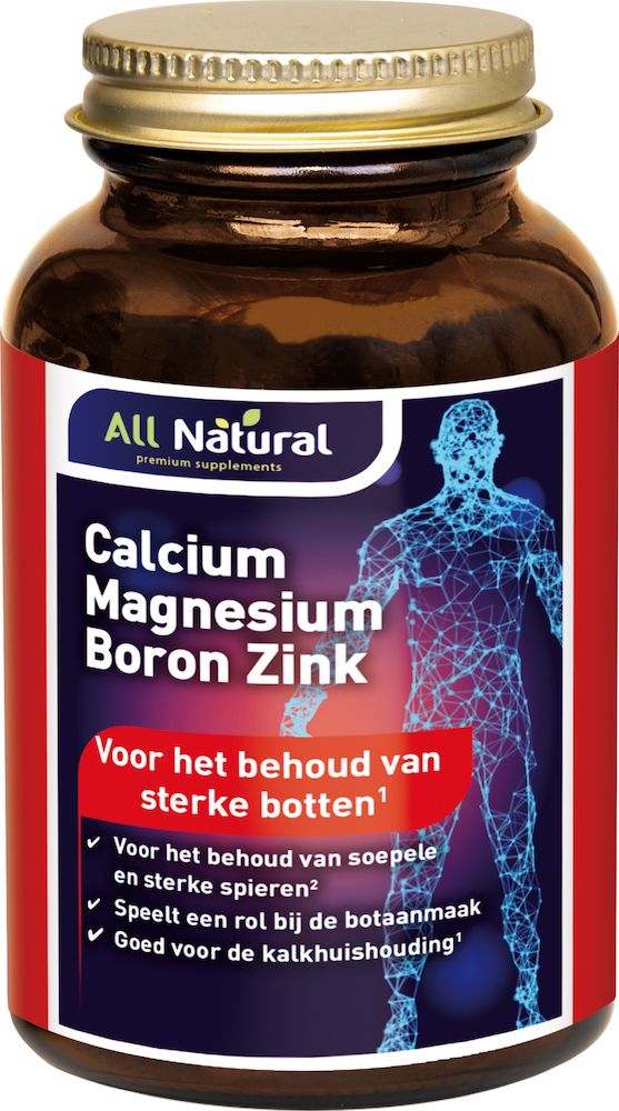 All Natural Calcium Magnesium Boron Zink Tabletten 90TB