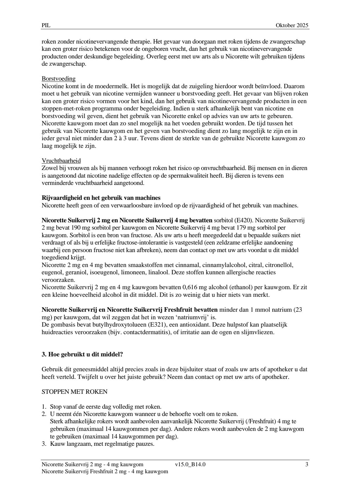 Suikervrij 2mg Kauwgom afbeelding van document #3, leaflet