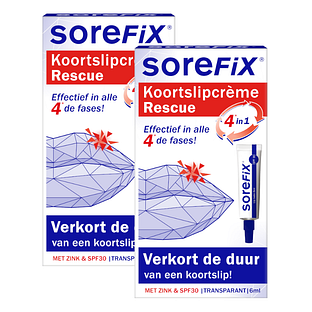 SoreFix Rescue Koortslipcrème Duoverpakking 2x6ML