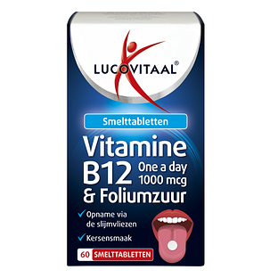Lucovitaal Vitamine B12 & Foliumzuur Smelttabletten 60TB