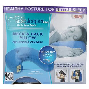Dr. Larry Cole Side Sleeper Pro Neck & Back Pillow 1ST