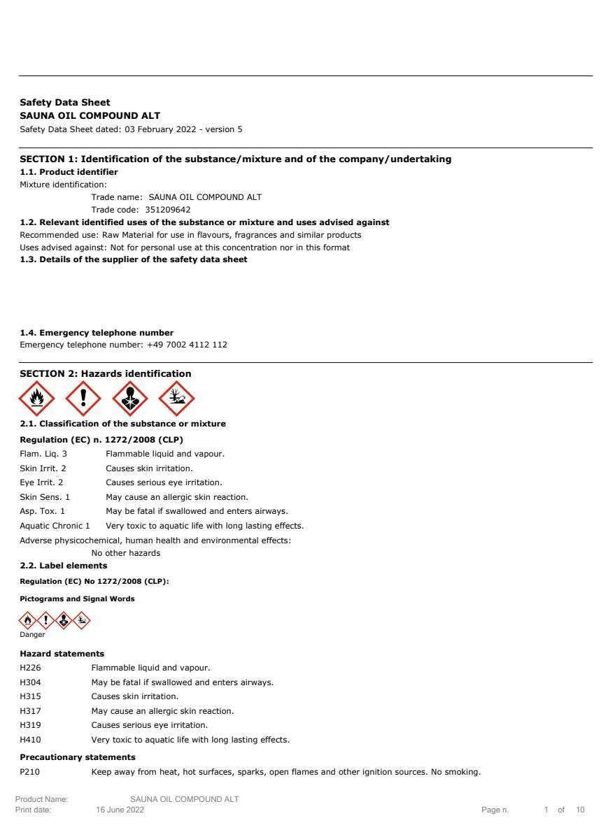 Essentiële Olie Sauna afbeelding van document #1, label