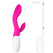 EasyToys Vibrator Lily 1ST Vibrator staand met afmetingen ernaast