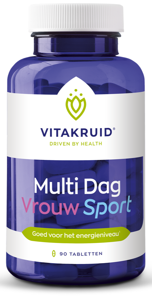 Vitakruid Multi Dag Vrouw Sport 100% Vegan 90TB