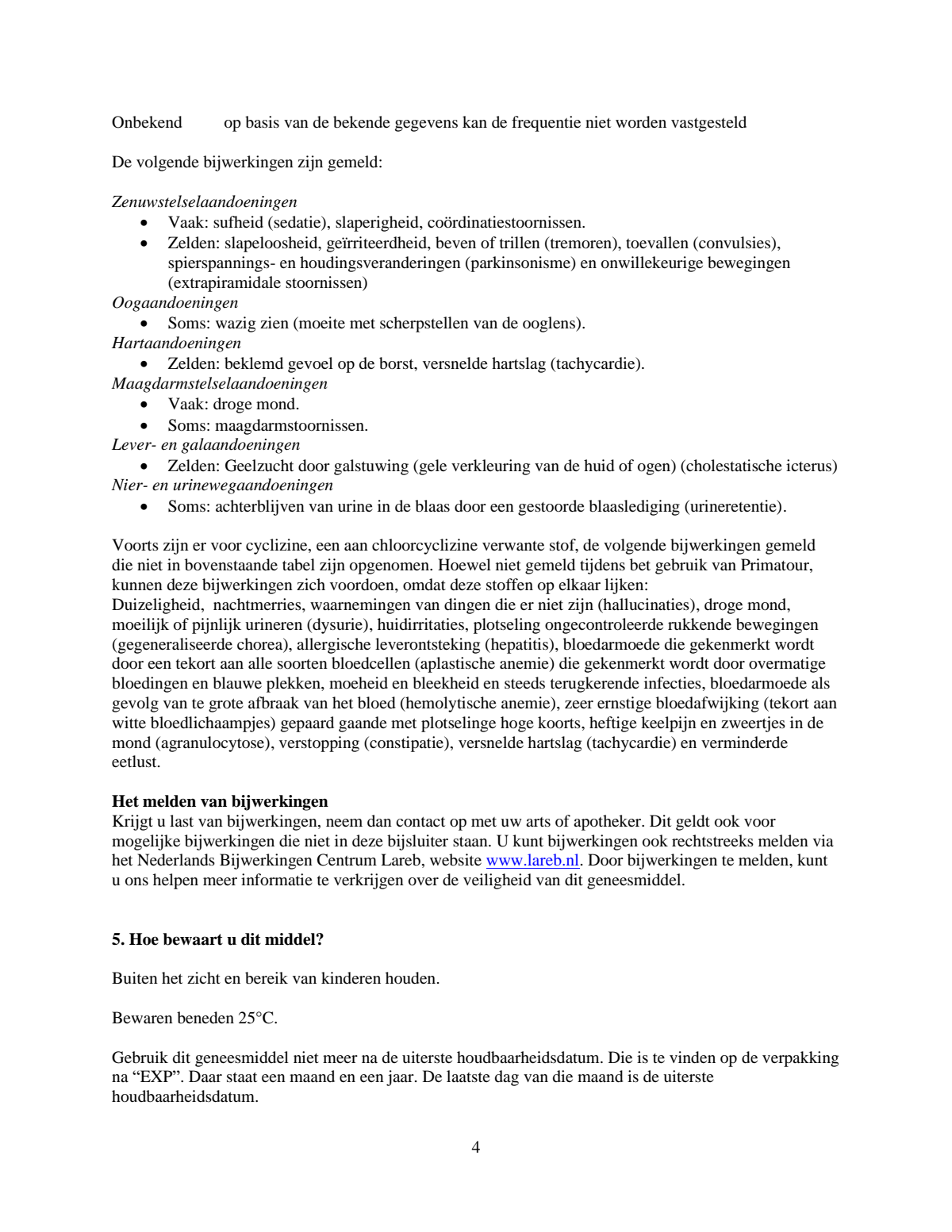 Reistabletten afbeelding van document #4, leaflet