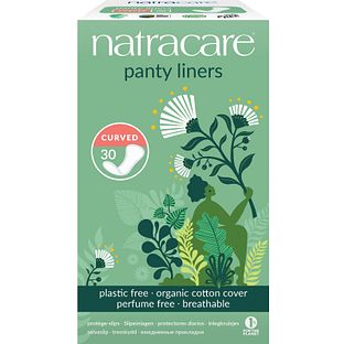 Natracare Panty Liners Curved Inlegkruisjes - plasticvrij 30ST