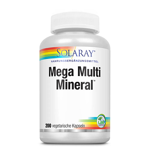 Solaray Mega Multi Mineral Capsules 200CP