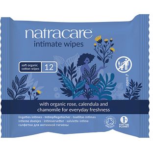 Natracare Intimate Wipes Doekjes 12ST Natracare Intimate Wipes Doekjes 12ST