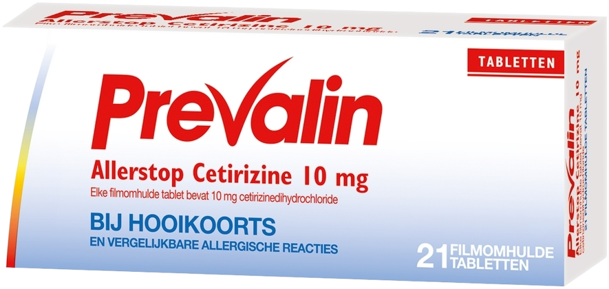 Prevalin Allerstop 10mg Hooikoorts Tabletten afbeelding