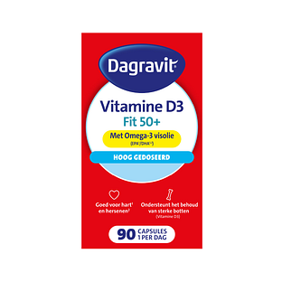 Dagravit Vitaal 50+ Vitamine D + Omega-3 Visolie Capsules 90CP