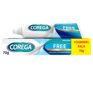 Corega Kleefcrème Free Voordeel Pack 70GR Corega Kleefcrème Free Voordeel Pack 70GR
