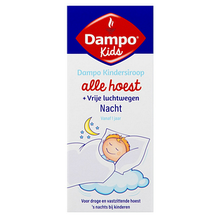 Dampo Kindersiroop Alle Hoest + Vrije Luchtwegen Nacht 100ML