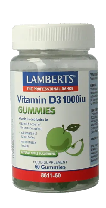 Lamberts Vitamine D3 1000ie Gummies 60ST