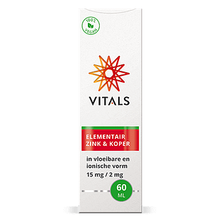 Vitals Elementair Zink Koper Druppels 60ML