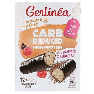 Gerlinéa Proteïne Maaltijdreep Framboos Chocolade 12ST Gerlinéa Proteïne Maaltijdreep Framboos Chocolade 12ST