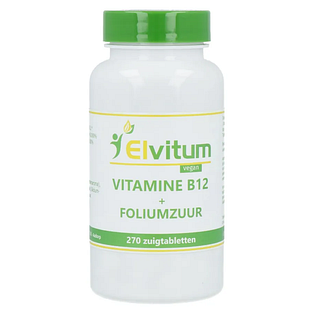 Elvitum Vitamine B12 + Foliumzuur Zuigtabletten 270TB