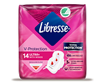 Libresse V-Protection Ultra Thin Normal Wings Maandverband 14ST