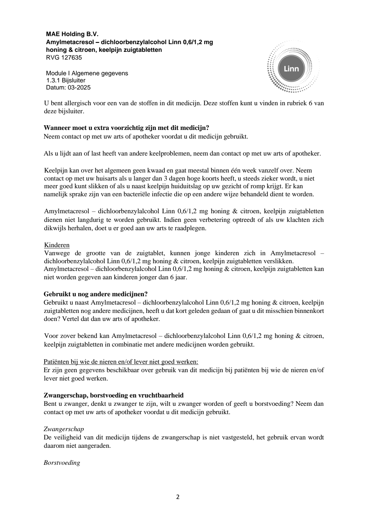 Keelpijn Zuigtabletten Honing & Citroen afbeelding van document #2, leaflet