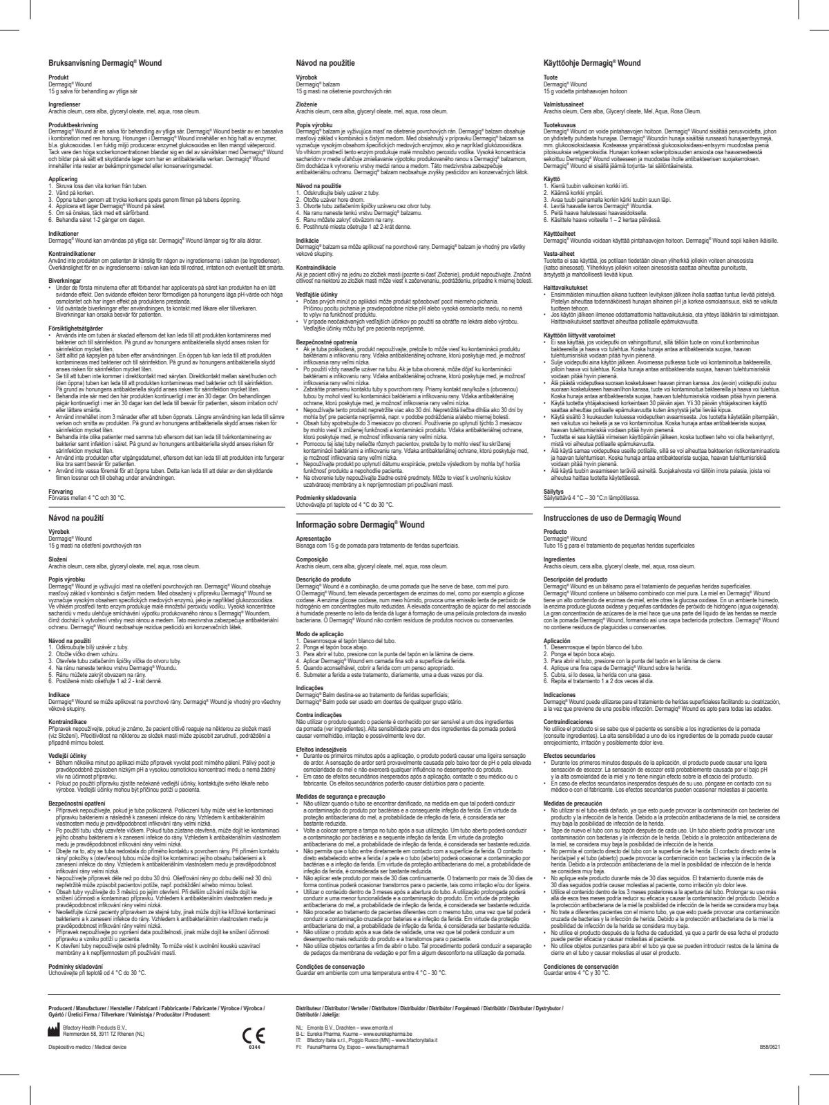 Wound Zalf afbeelding van document #2, instructions