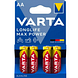 Varta Longlife Max Power AA Batterijen 4ST Varta Longlife Max Power AA Batterijen 4ST
