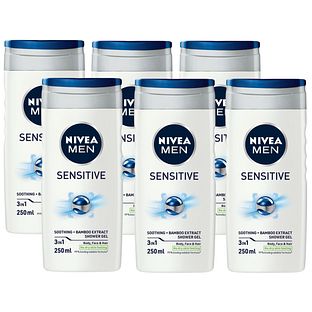 Nivea Men Sensitive Shower Gel Voordeelverpakking 6x250ML