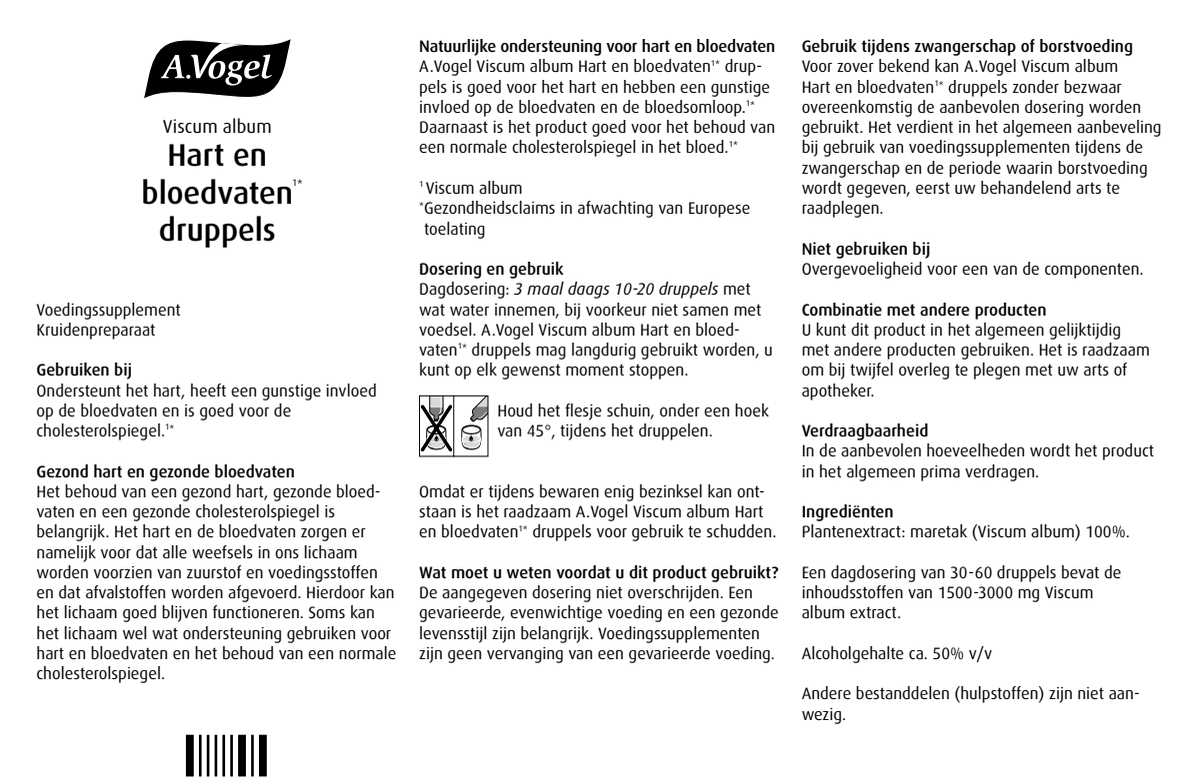 Hart en Bloedvaten Druppels afbeelding van document #1, instructions