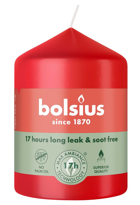 Bolsius Stompkaars Delicate Red afbeelding 1