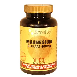 Artelle Magnesium Citraat 400mg Tabletten 100TB