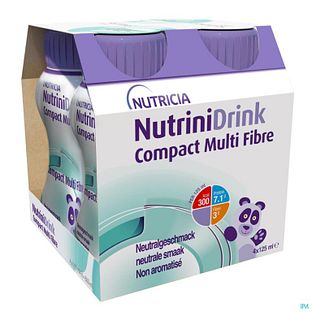 Nutricia NutriniDrink Compact Multi Fibre Neutraal 4-pack 500ML Nutricia NutriniDrink Compact Multi Fibre Neutraal 4-pack 500ML