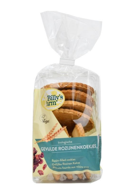 Billy's Farm Biologisch Gevulde Rozijnenkoeken