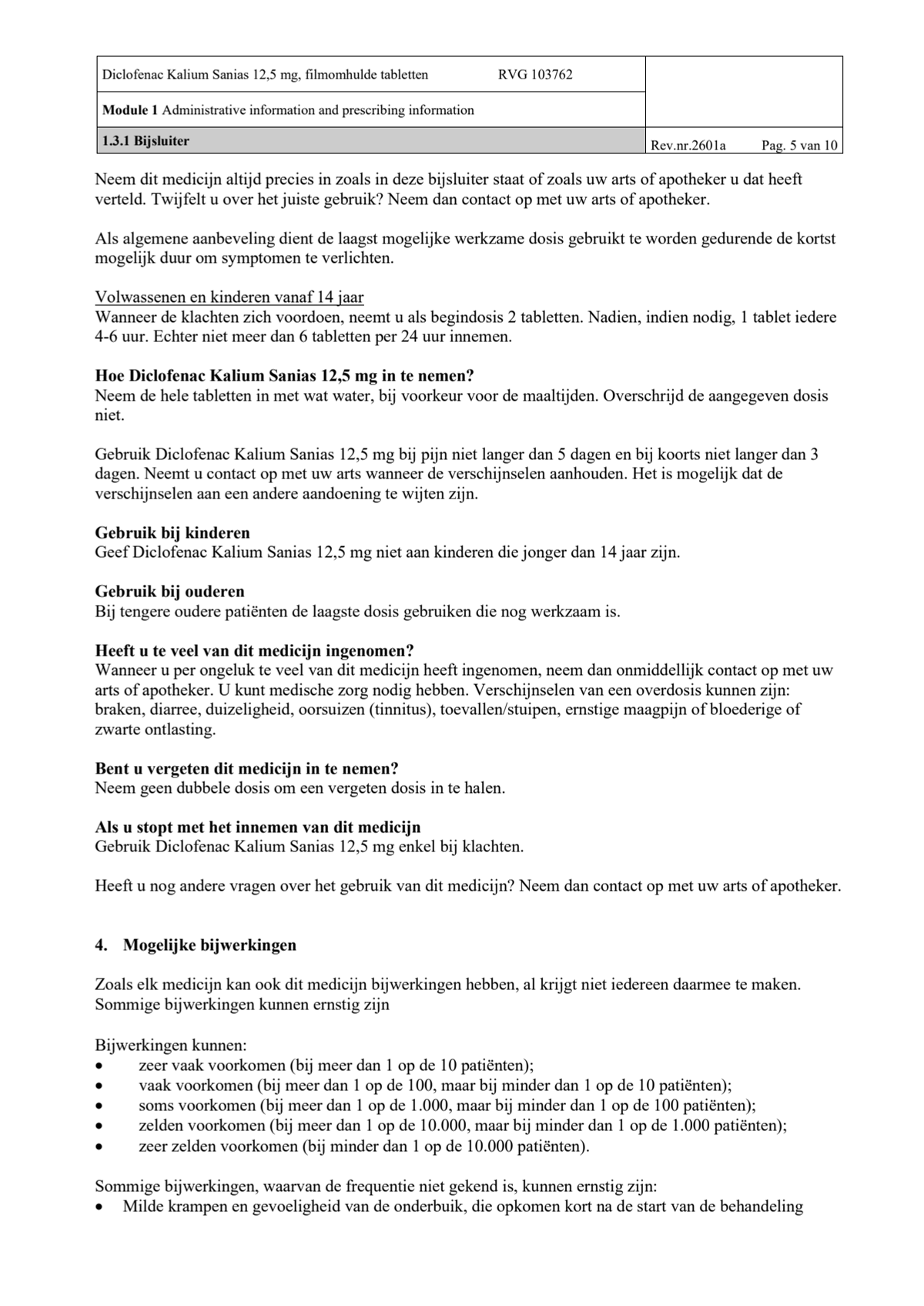 Diclofenac Kalium 12.5mg afbeelding van document #5, leaflet