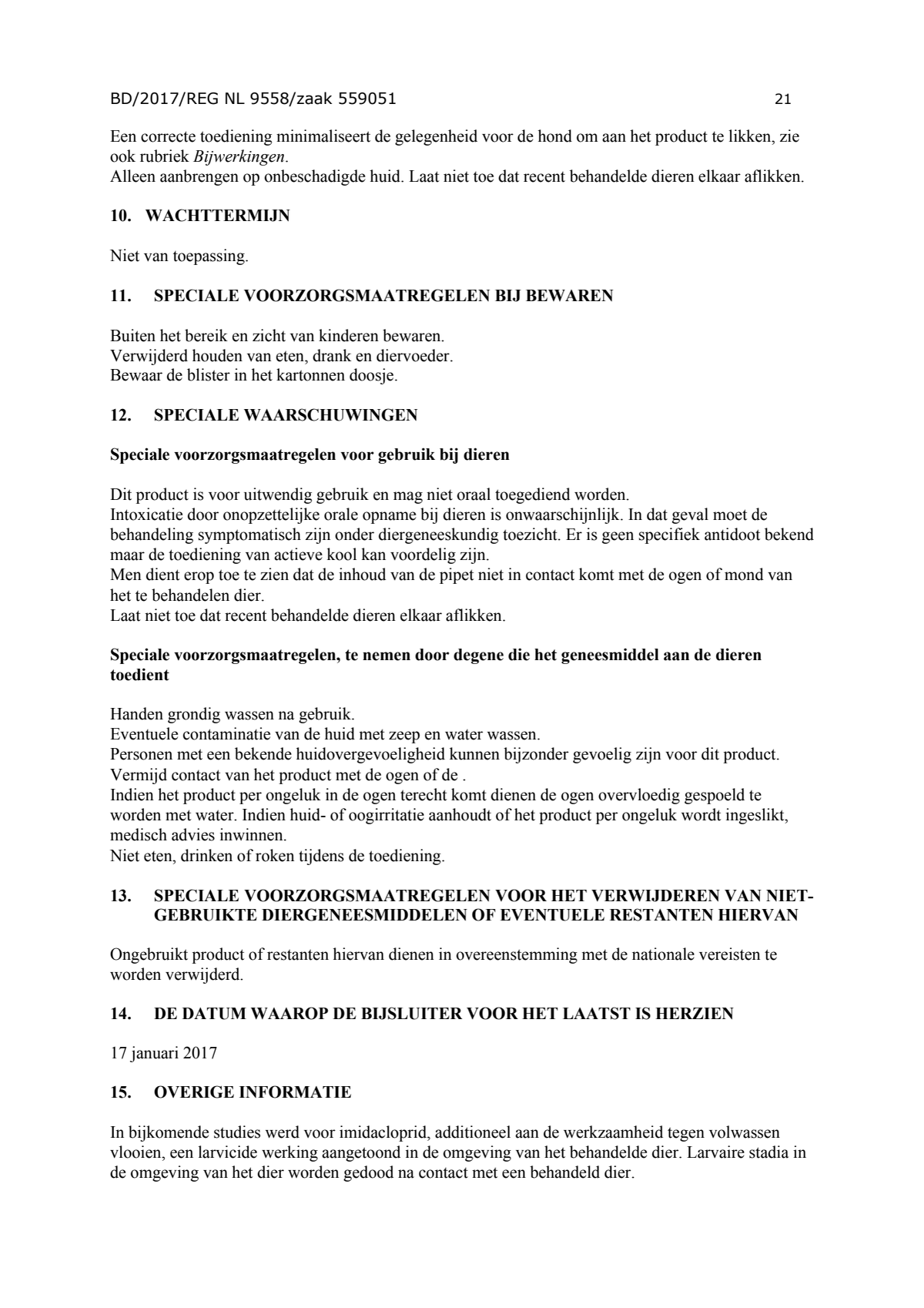Hond afbeelding van document #21, instructions