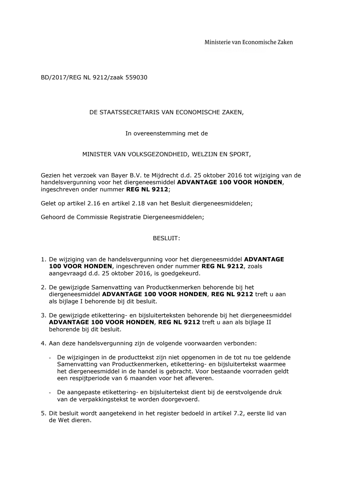 Hond 100 afbeelding van document #1, instructions