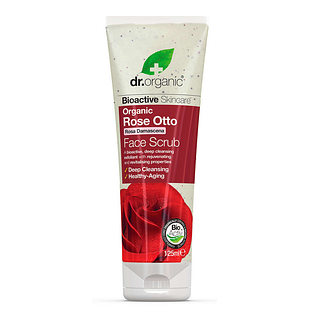 Dr Organic Rose Otto Gezichtsscrub 125ML Dr Organic Rose Otto Gezichtsscrub 125ML