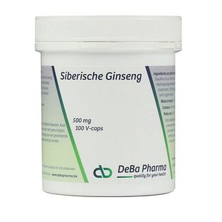DeBa Pharma Siberische Ginseng Capsules 100VCP DeBa Pharma Siberische Ginseng Capsules 100VCP
