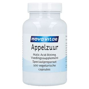 Nova Vitae Appelzuur Malic Acid 800 Capsules 100CP