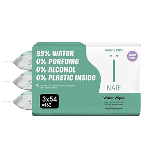 Naif Baby & Kids Water Babydoekjes 3 x 54 stuks 162ST