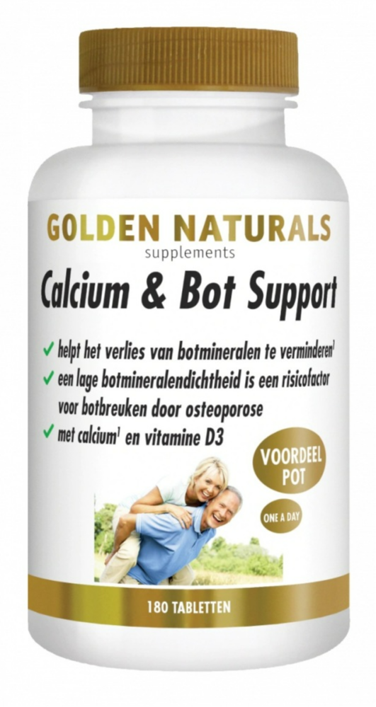 Golden Naturals Calcium & Bot Tabletten 180TB
