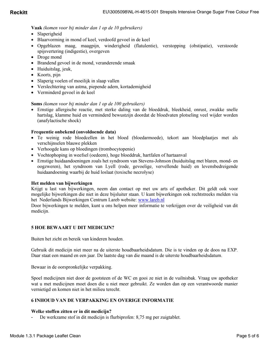 Sinaasappel Suikervij 8.75 mg Zuigtabletten afbeelding van document #5, leaflet
