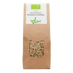 Vitiv Biologische Roggevlokken 500GR Vitiv Biologische Roggevlokken 500GR